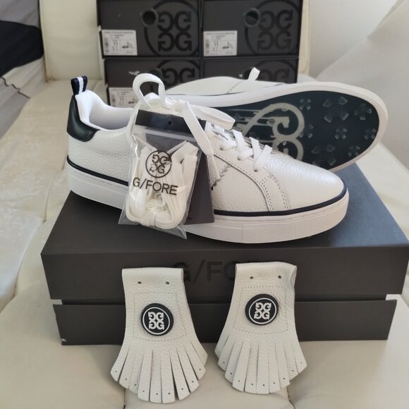 NEW Women Size 11 (Men 9.5) G/Fore Kiltie Disruptor Golf White Leather Shoes - Picture 14 of 16